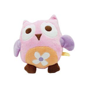 Bananafish Owl Plush Stuffed Animal Pink Brown